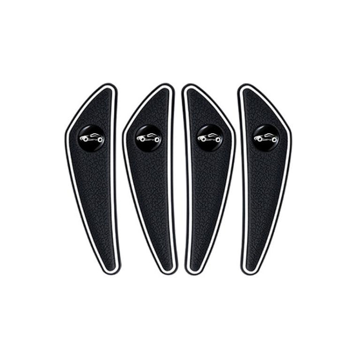 4pcs /Set Car Door Corner Anti-scratch Rearview Mirror Protectors, Black, Red, White, Gray, Luminous
