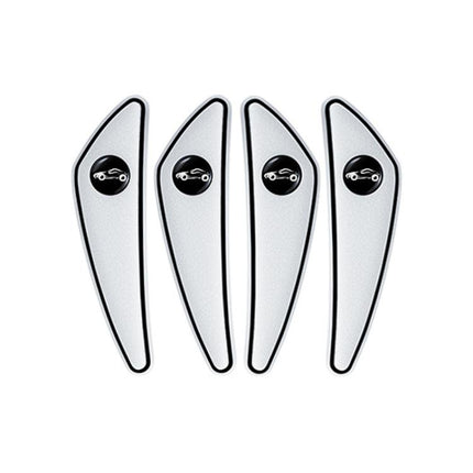 4pcs /Set Car Door Corner Anti-scratch Rearview Mirror Protectors, Black, Red, White, Gray, Luminous