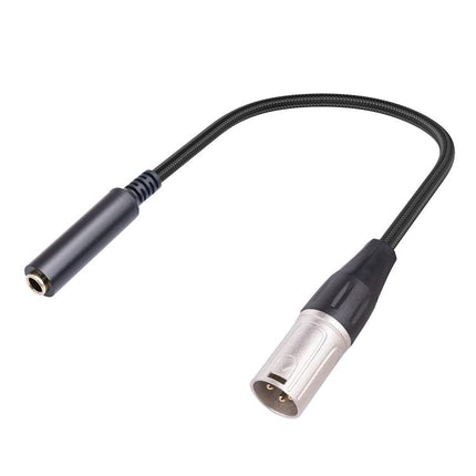 6.35mm Female to XLR Male to 1/4 inch TRS Audio Adapter Cable, 6.35mm Female to XLR Male
