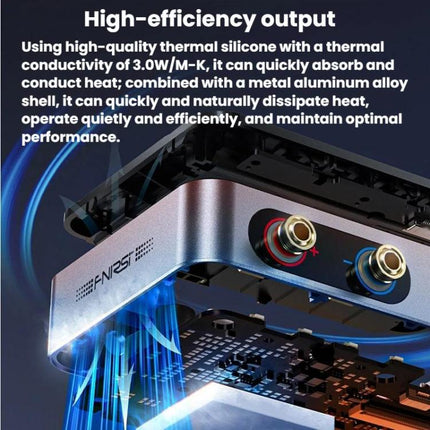 FNIRSI DPS-150 CNC DC Adjustable Regulated Power Supply High-Power Portable Power Supply Upper Computer, Standard, High US Plug, High EU Plug