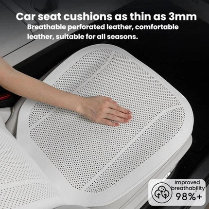 Ventilated Perforated Breathable Car Seat Cushion Universal Back Seat Cover For 5-Seater Cars, Front Seat Cushion Black, Front Seat Cushion Red, Front Seat Cushion Brown, Backrest Cushion Black, Backrest Cushion Red, Backrest Cushion Brown             ...