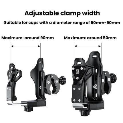 Large-Capacity Bicycle Water Bottle Cage Motorcycle Quick-Release Base Drink Holder, Kewig SHJ-3