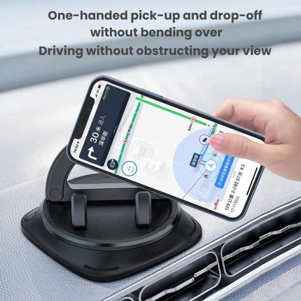 Car Dashboard Navigation Phone Anti-slip Mat Clip-on Mounting Bracket