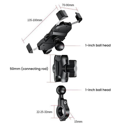 Motorcycle Elevated Phone Holder Bicycle Navigation Phone Holder Base, Kewig M11-C1, Kewig M11-C2