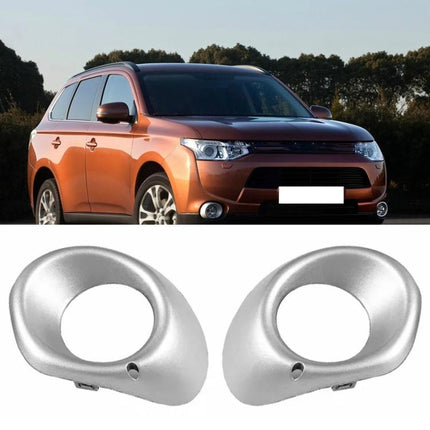 Car Fog Light Bezel For Mitsubishi Outlander 2013-2015, Black Left, Black Right, Silver Left, Silver Right