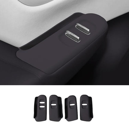 For Leapmotor B10 Left-Hand Drive Glass Lift Panel Silicone Anti-Slip Protection Pad