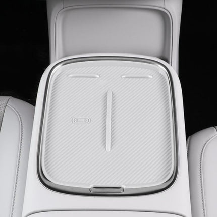 For 2025 Leapmotor B10 Center Console Wireless Charging Silicone Protective Anti-Slip Mat, Purple Half-coverage, Purple Full-coverage, Gray Half-coverage, Gray Full-coverage
