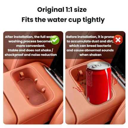 For 2026 Leapmotor C10 Front Armrest Water Bottle Silicone Pad