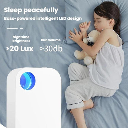 GL-130 Home Wall-Mounted Quiet Negative Ion Air Purifier With LED Light, US Plug, EU Plug