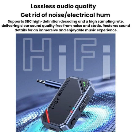 Bluetooth 5.4 Car AUX Music Audio Transmitter/Receiver, JS1