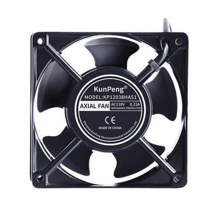 KunPeng KP12038HAS2 12cm Oil-Impregnated Bearing Cooling Fan Industrial AC Fan, 110V, 220V, 380V