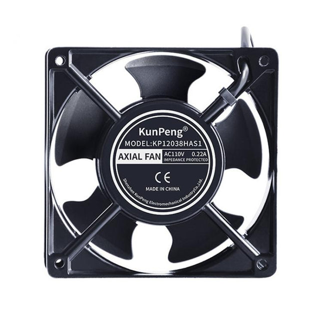 KunPeng KP12038HAS2 12cm Oil-Impregnated Bearing Cooling Fan Industrial AC Fan, 110V, 220V, 380V