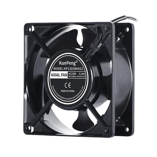 KunPeng KP12038HAS2 12cm Oil-Impregnated Bearing Cooling Fan Industrial AC Fan, 110V, 220V, 380V