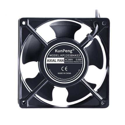 KunPeng KP12038HAS2 12cm Oil-Impregnated Bearing Cooling Fan Industrial AC Fan, 110V, 220V, 380V