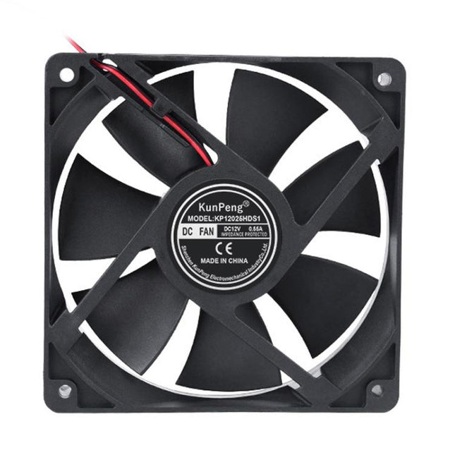 KunPeng DC12025SL12cm Oil-Impregnated Bearing DC Fan Freezer Cooling Fan, 12V, 24V