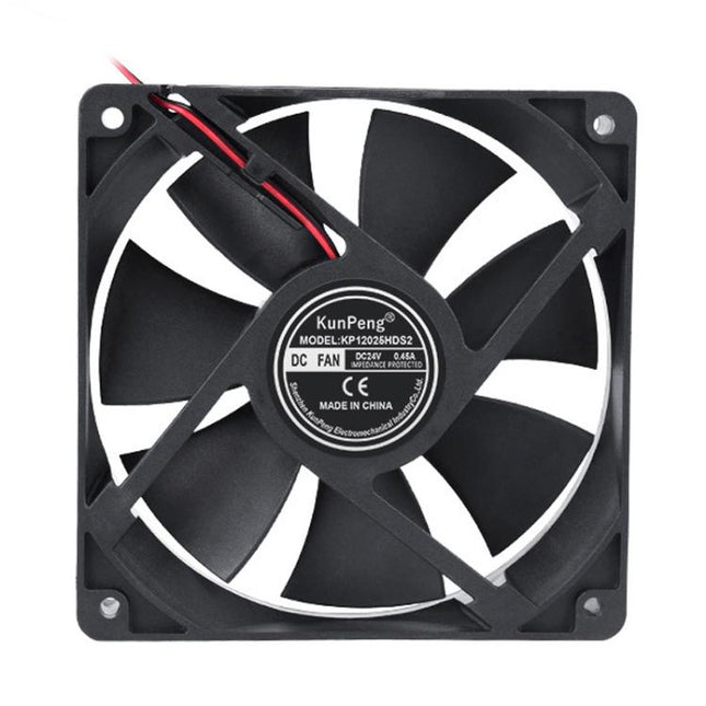 KunPeng DC12025SL12cm Oil-Impregnated Bearing DC Fan Freezer Cooling Fan, 12V, 24V