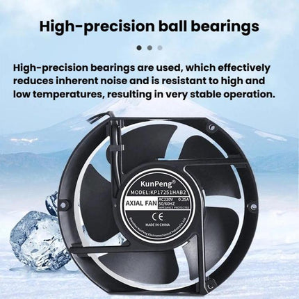 KunPeng 38W 2600r/Min Ball Bearing Cooling Fan Charging Pile Axial Flow Fan, 110V, 220V, 380V