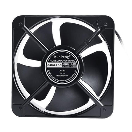 KunPeng 65W 20cm 2300r/Min AC Ball Bearing Axial Flow Fan Charging Pile Cooling Fan, 220V, 110V, 380V