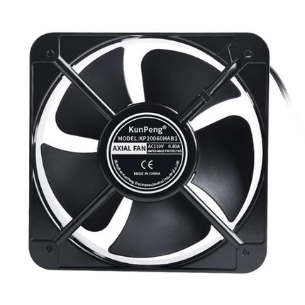 KunPeng 65W 20cm 2300r/Min AC Ball Bearing Axial Flow Fan Charging Pile Cooling Fan, 220V, 110V, 380V