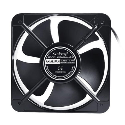 KunPeng 65W 20cm 2300r/Min AC Ball Bearing Axial Flow Fan Charging Pile Cooling Fan, 220V, 110V, 380V