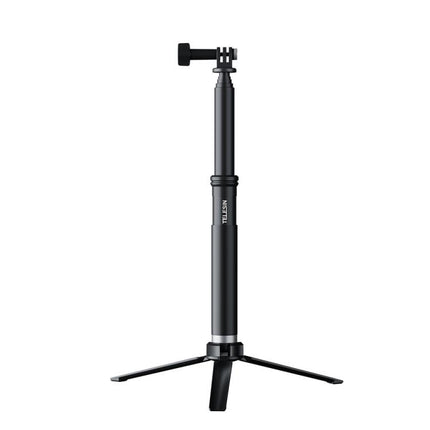 TELESIN 0.9M Selfie Stick Monopod Tripod Compatible With Action Cameras And Smartphones, Aluminum Alloy Tripod, Plastic Tripod
