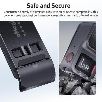 For Insta360 Ace Pro 2 aMagisn Vertical Shooting Battery Cover Magnetic Quick-Release & Splash Proof Battery Door