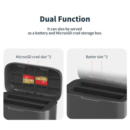 For Insta360 X4 Air AMagisn Fast Charging Case Portable Battery Charger And Storage Box, PM14