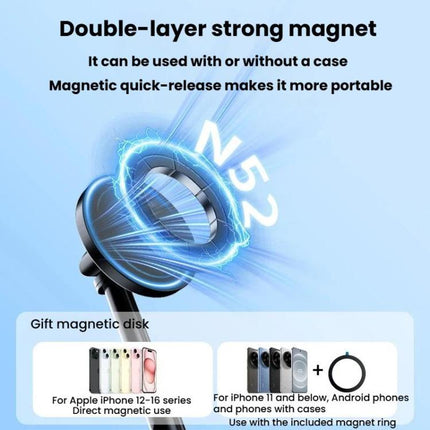 A004 Desktop Magnetic Phone Mount Multi-Functional Retractable Live Streaming & Shooting Stand