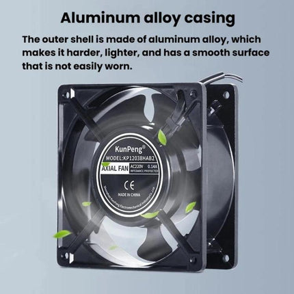 KunPeng 23W 12cm Ball Bearing AC Cooling Fan Industrial Humidifier Fan, 110V, 220V, 380V
