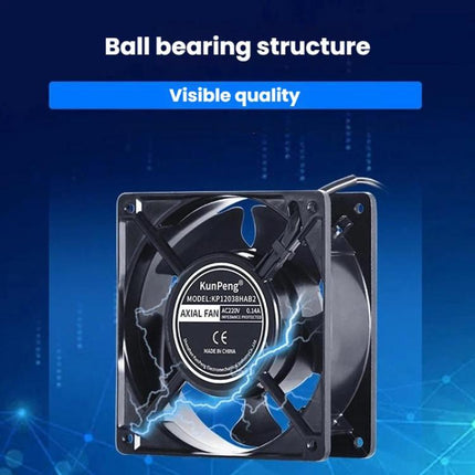 KunPeng 23W 12cm Ball Bearing AC Cooling Fan Industrial Humidifier Fan, 110V, 220V, 380V