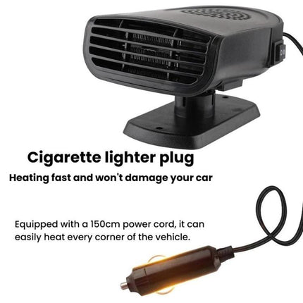 150W Universal Multi-Functional Car Heater Heating & Cooling Dual-Purpose Demisting Fan, 12v, 24v