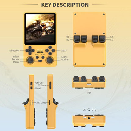 Powkiddy RGB20SX Handheld Game Console 4-Inch IPS Screen With HDMI TV Out, Dual TF Card Slots, Built-In Wi-Fi & Bluetooth, 16+64G, 16+128G