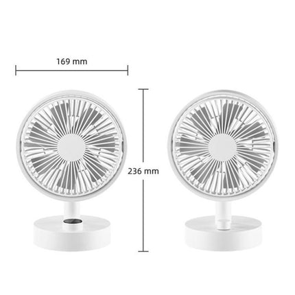 Home Multi-Function Desktop Rotating Fan Portable Office Bedroom Quiet USB Charging Fan, F4 Standard, F4 Screen Display