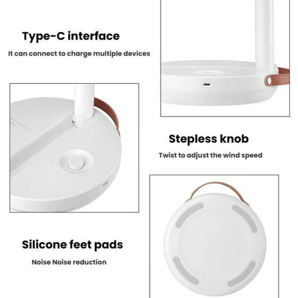 F11 Desktop Telescopic Folding Fan Outdoor Mini Portable Charging Desk Fan, F11