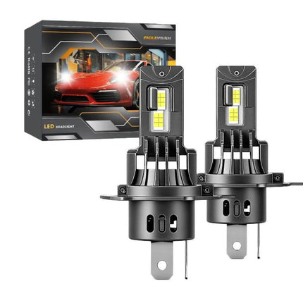 2pcs/Pack 6500K Focused Beam Plug-And-Play Car Headlight With Fan, Z08 H7, Z08 H4, Z08 H11, Z08 9005, Z08 9006