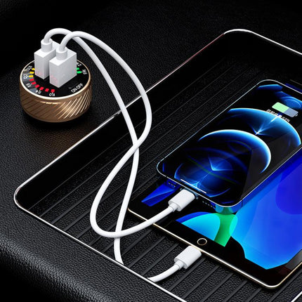 Car Cigarette Lighter LED Indicator USB Charger With Switch