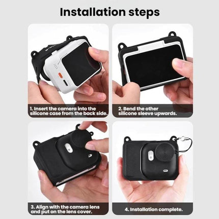 For Insta360 Go Ultra Flymile Action Camera Silicone Protective Case