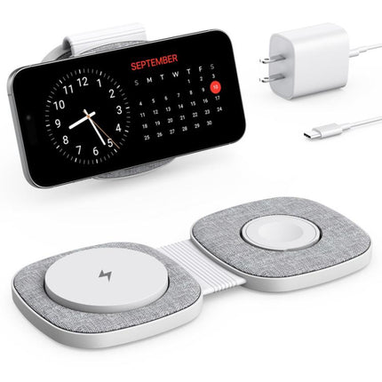 T2 15W 3 In1 Portable Foldable Magnetic Wireless Charger