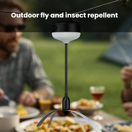 CM-208 Hangable Multi-Function Mosquito Repellent Fan Home Night Light Insect Repellent Device, Battery, Charging