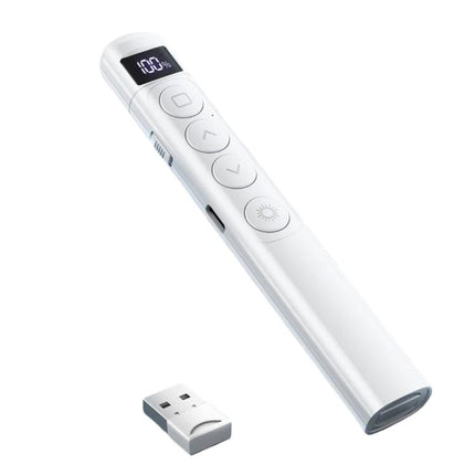 Digital Display Rechargeable Presentation Remote Laser Pointer RF 2.4GHz 100M Control Range