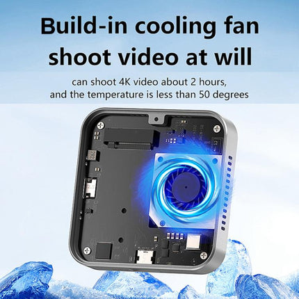 Blueendless M3NF M.2 NVMe Magnetic Hard Drive Enclosure PD100W Built-In Turbo Fan Solid-State Portable Hard Drive Enclosure, M3NF