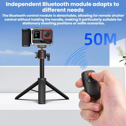 For Insta360 Ace Pro / 2 / X5 Flymile Magnetic Quick-Release Action Camera Street Shooting Handle