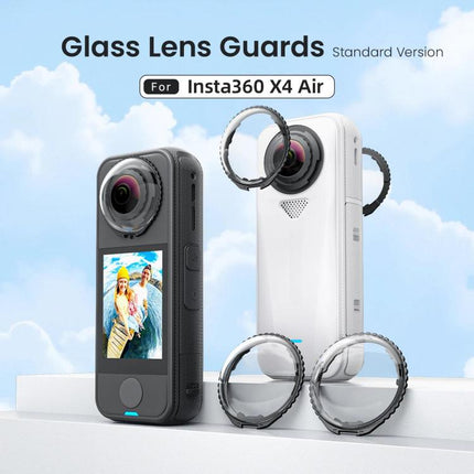 For Insta360 X4 Air AMagisn Standard Lens Guards Snap-On Protective Glass Lens Protector Replacement Accessory