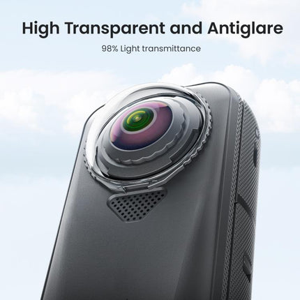 For Insta360 X4 Air AMagisn Standard Lens Guards Snap-On Protective Glass Lens Protector Replacement Accessory