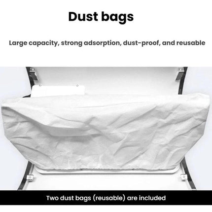 BLUEQUE BQ-858-5 Desktop Nail Dust Collector With Hand Rest Filter Mesh Triple-Fan Nail Dust Collector, US Plug, EU Plug