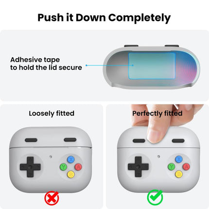 AhaStyle DD13 Silicone Earphone Case Detachable Drip-Coated Cartoon Custom Case, For AirPods Pro 3