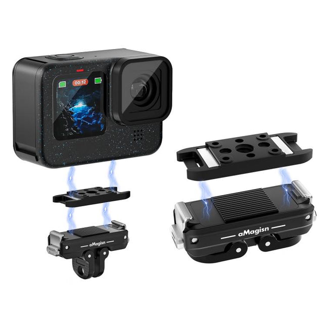 aMagisn Metal Magnetic Quick Release Kit For GoPro HERO12 Black /11 Black /11 Black mini /10 Black /9 Black /8 Black / Max