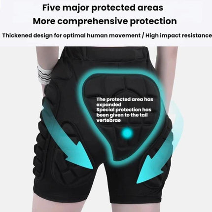 SULAITE Outdoor Sports Skiing Roller Skating Safety Anti-fall Protective Hip Pants, S, M, L, XL, XXL