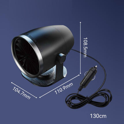 Vehicle-mounted Heater With Adjustable Fan Speed Defogging Defrosting Heater, Black 12V, Black 24V, Brown 12V, Brown 24V