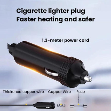 Vehicle-mounted Heater With Adjustable Fan Speed Defogging Defrosting Heater, Black 12V, Black 24V, Brown 12V, Brown 24V